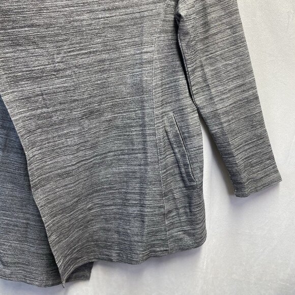 S.WEAR Open Front Long Sleeve Cardigan Sweater Women Sz 3 Gray Side Pockets Used - Picture 10 of 15
